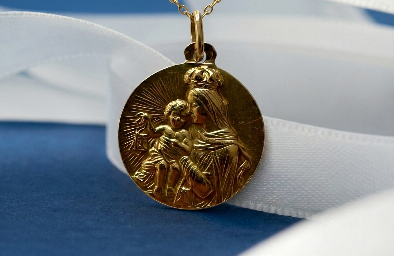 ¿Qué medalla se regala en un bautizo?