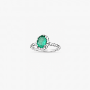 Anillo Esmeralda Greenish