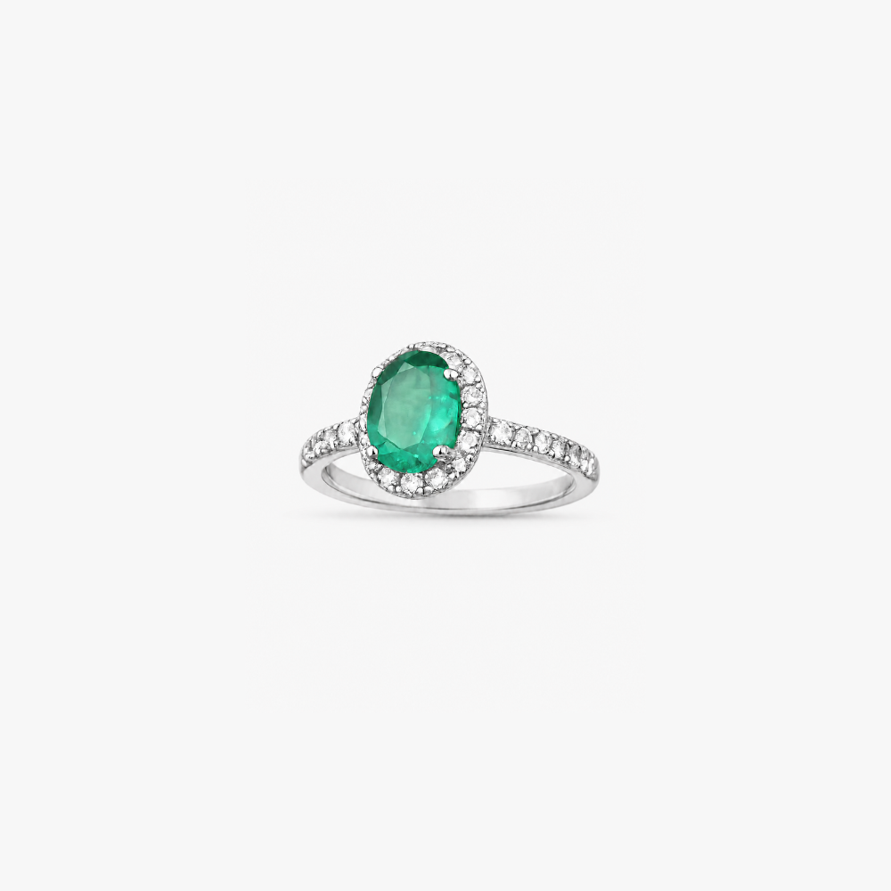 Anillo Esmeralda Greenish