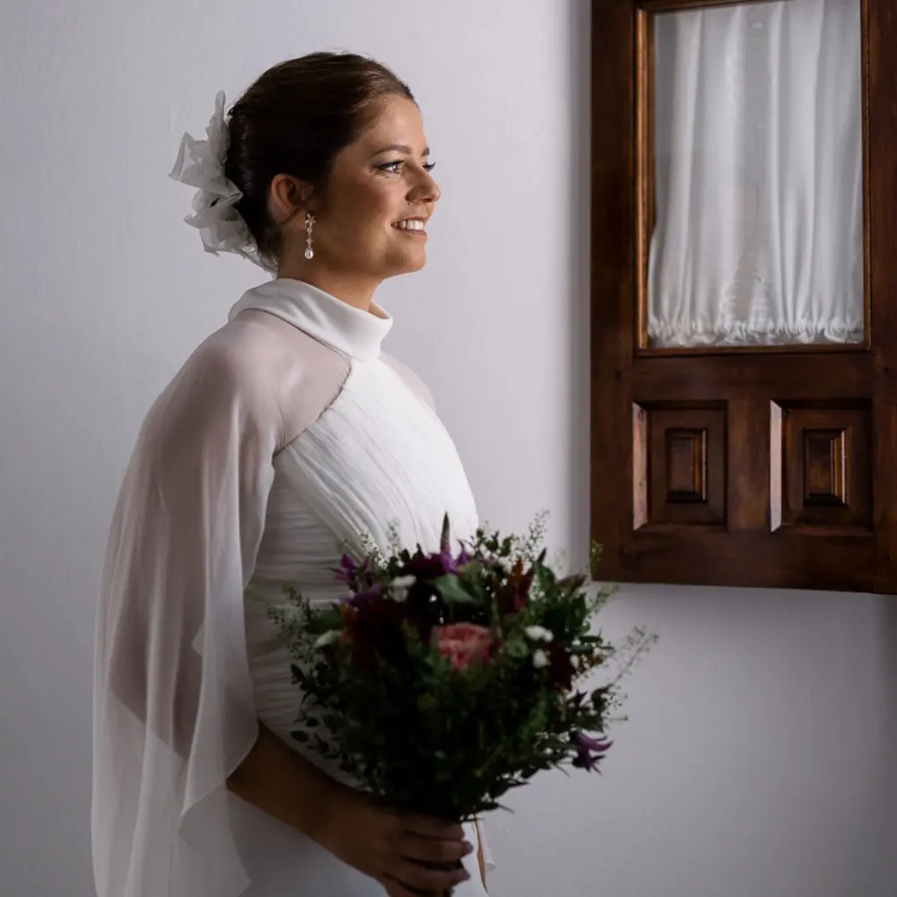 Pendientes Novia Jazmín de Perla Mini