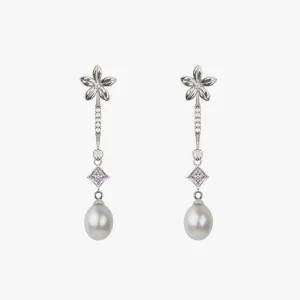 Pendientes Novia de Perlas y Jazmines