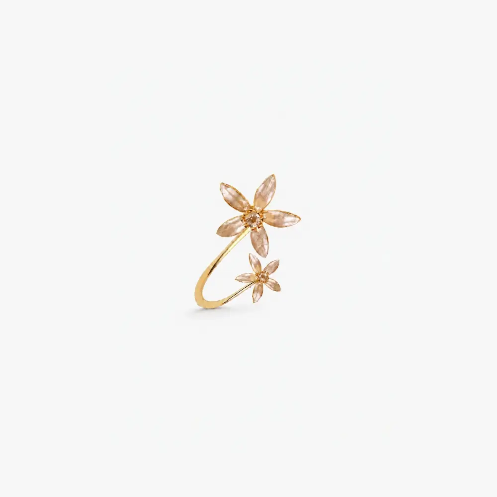 Anillo Jazmín Estelar Cruzado