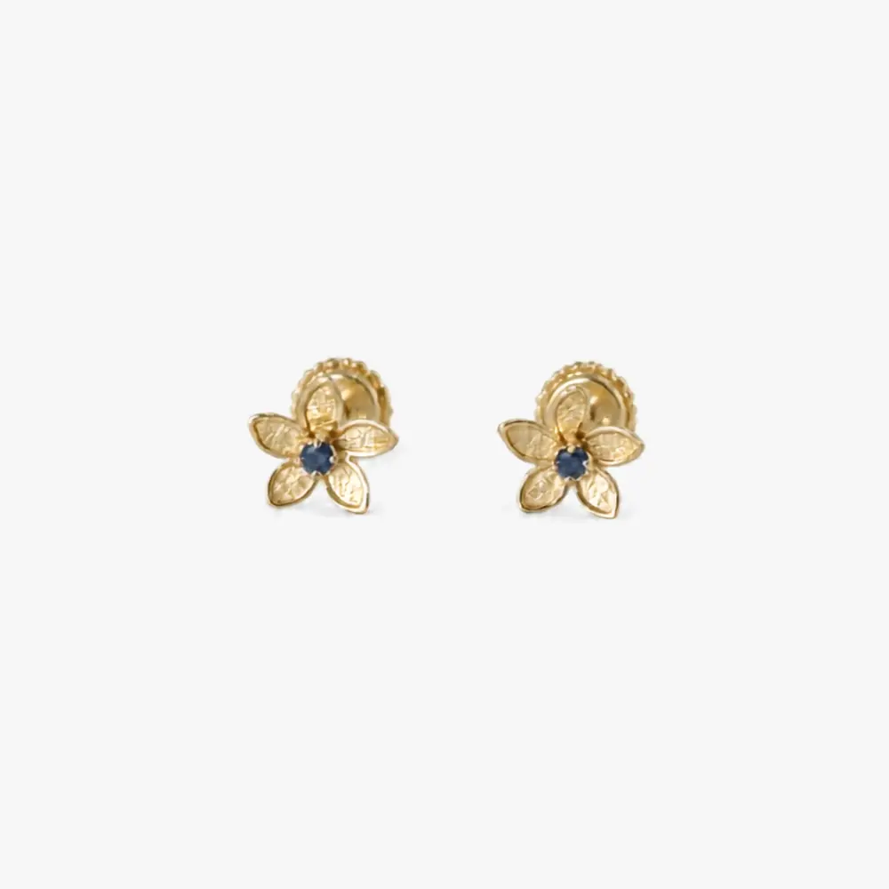 Pendientes Bebé Primera Puesta Baby Jazmines Sapphire