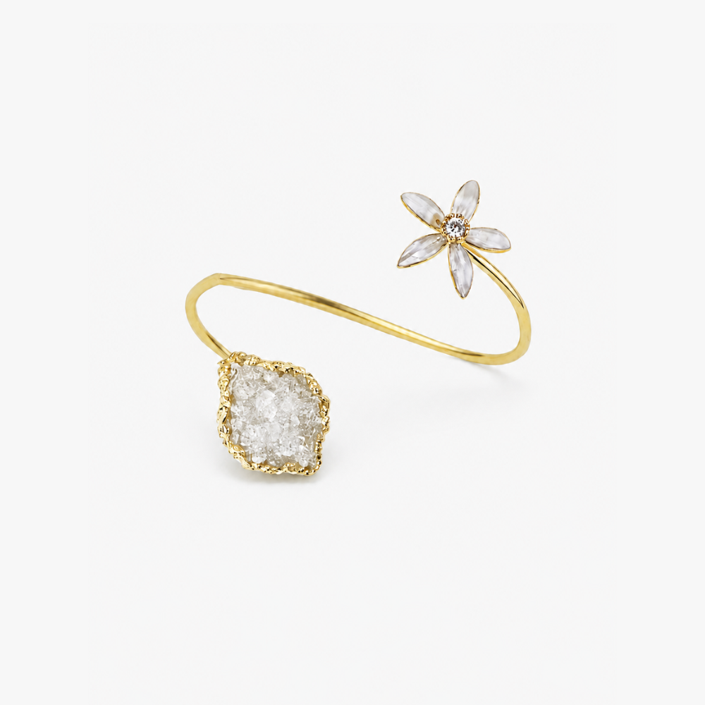Brazalete Jazmín de cuarzo