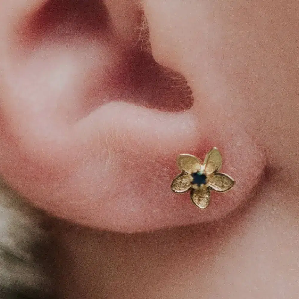 Pendientes Bebé Primera Puesta Baby Jazmines Sapphire