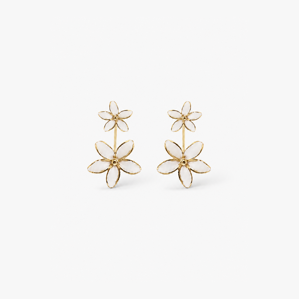 Pendientes Novia Jazmín Blossom Rose