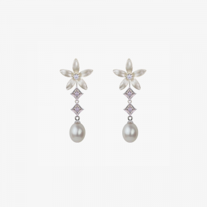 Pendientes Novia Jazmín de Perla Mini