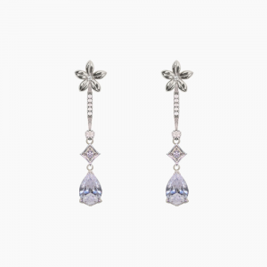 Pendientes Novia Jazmín Le Ciel de Cristal