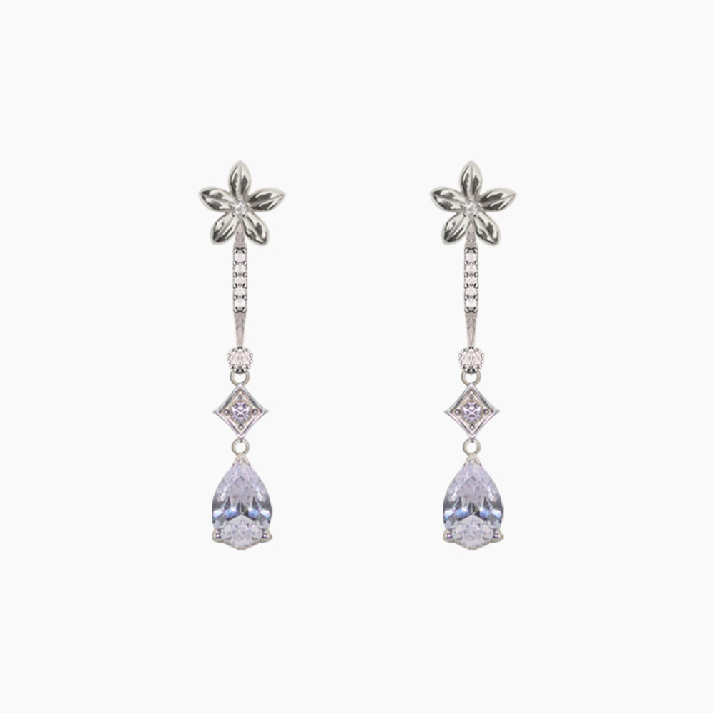 Pendientes Novia Jazmín Le Ciel de Cristal