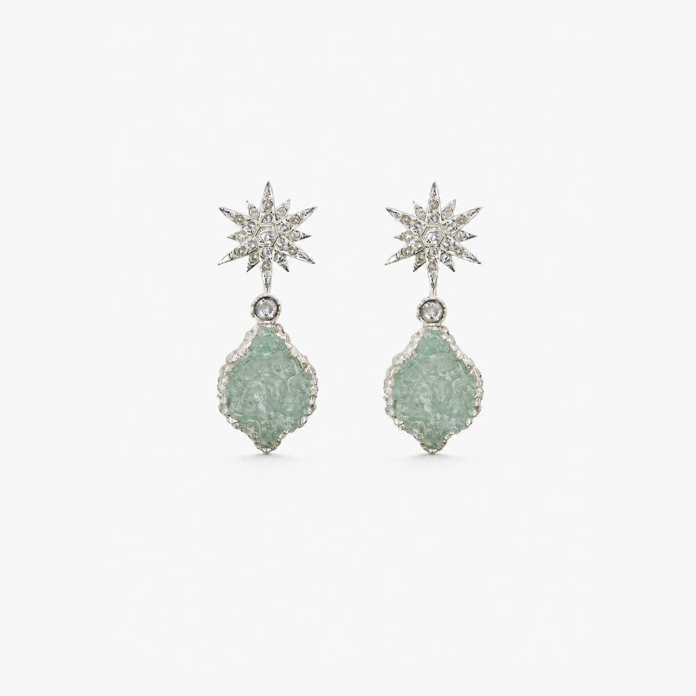 Pendientes Invitada Estrella Aqua
