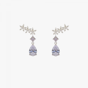 Pendientes Novia Jazmín trepador lágrima