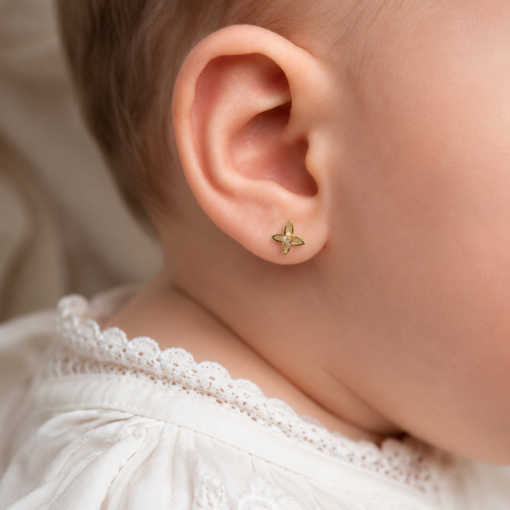 Pendientes Bebé Primera Puesta Mariposa
