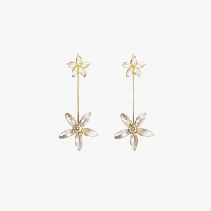 Pendientes Jazmín Star Nácar