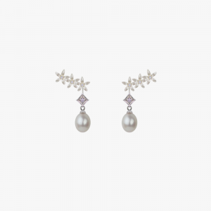 Pendientes Novia Jazmín Estelar Perla