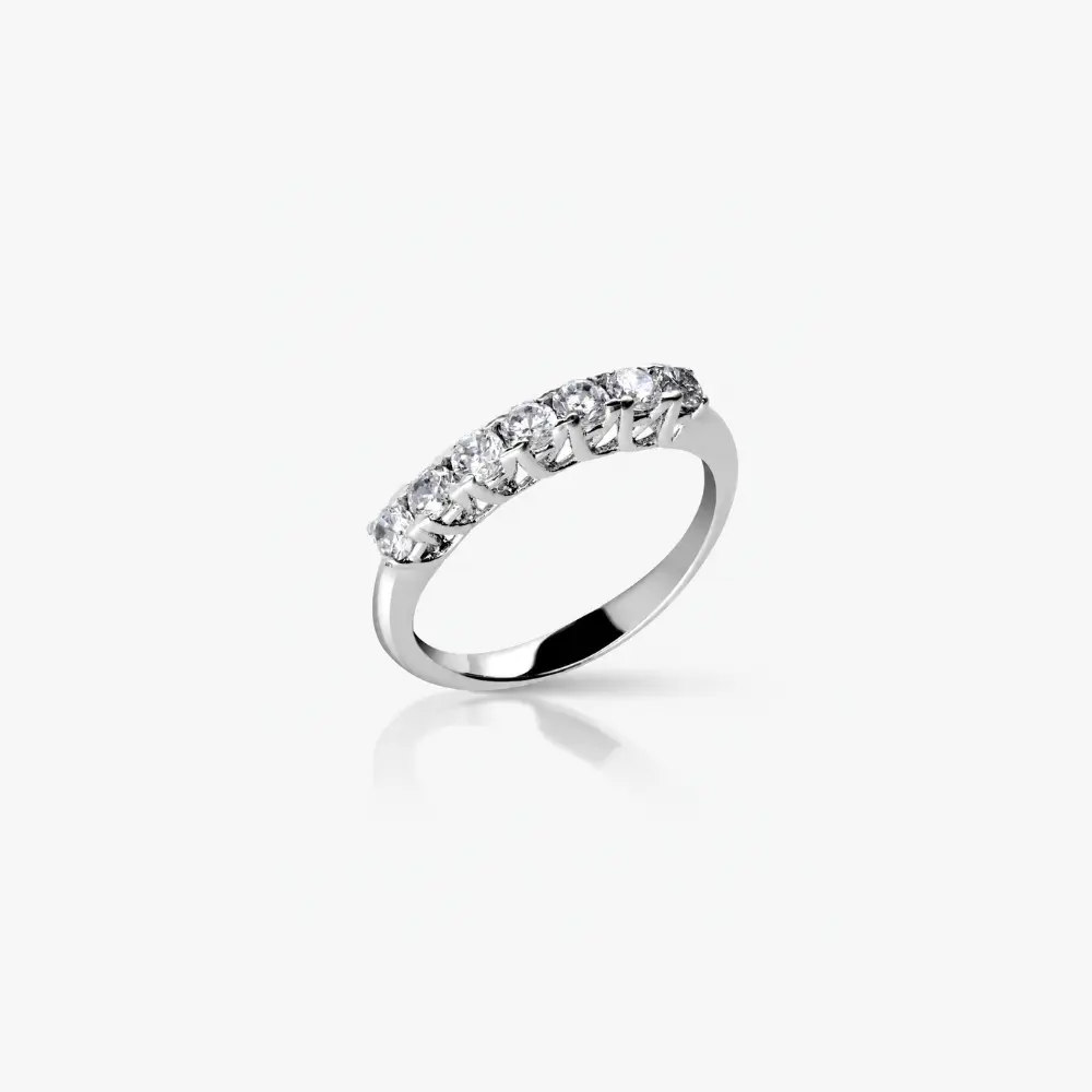 Anillo de Compromiso Oro Blanco y Diamantes