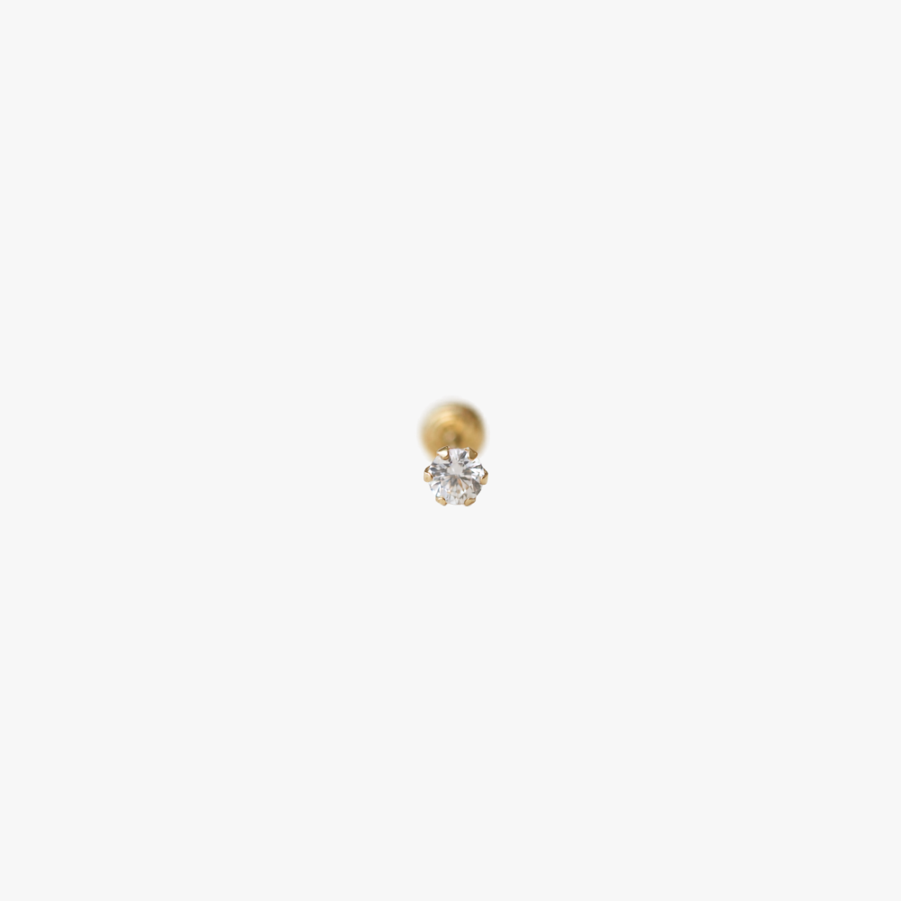 Pendiente Piercing Luz Oro 18Kt
