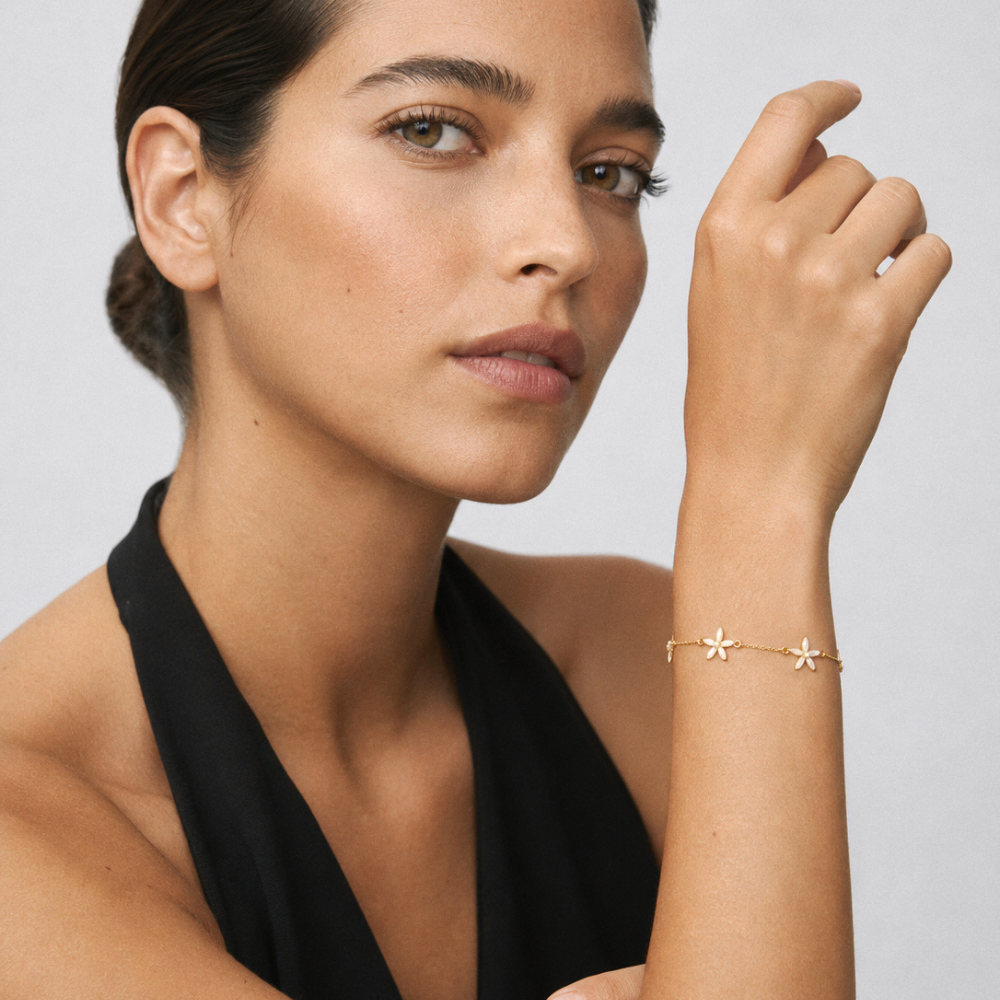 Pulsera Camille Chapado en Oro 18Kt