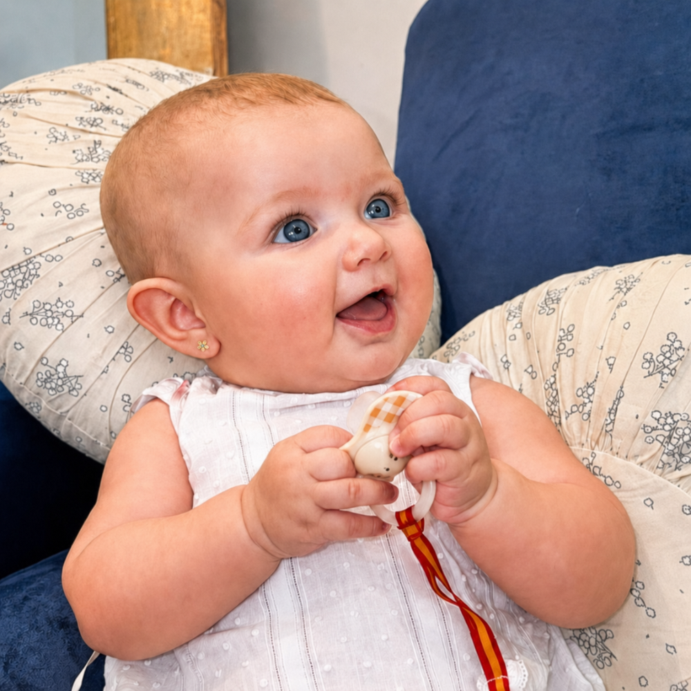 Pendientes Bebé Primera Puesta Baby Aguamarina