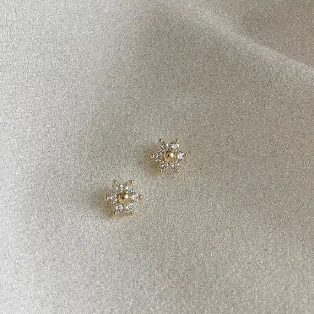 Pendientes Bebé Primera Puesta Estrellita Oro 18Kt