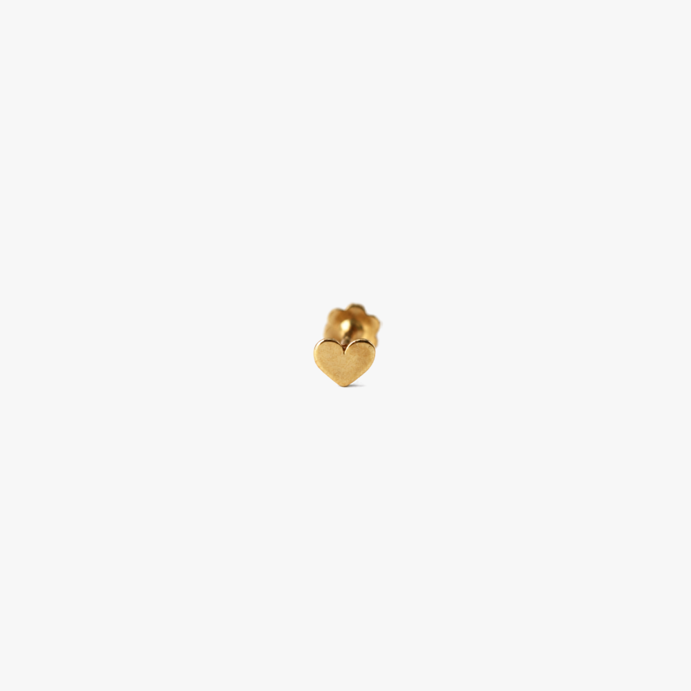 Pendiente Piercing Corazón Oro 18Kt
