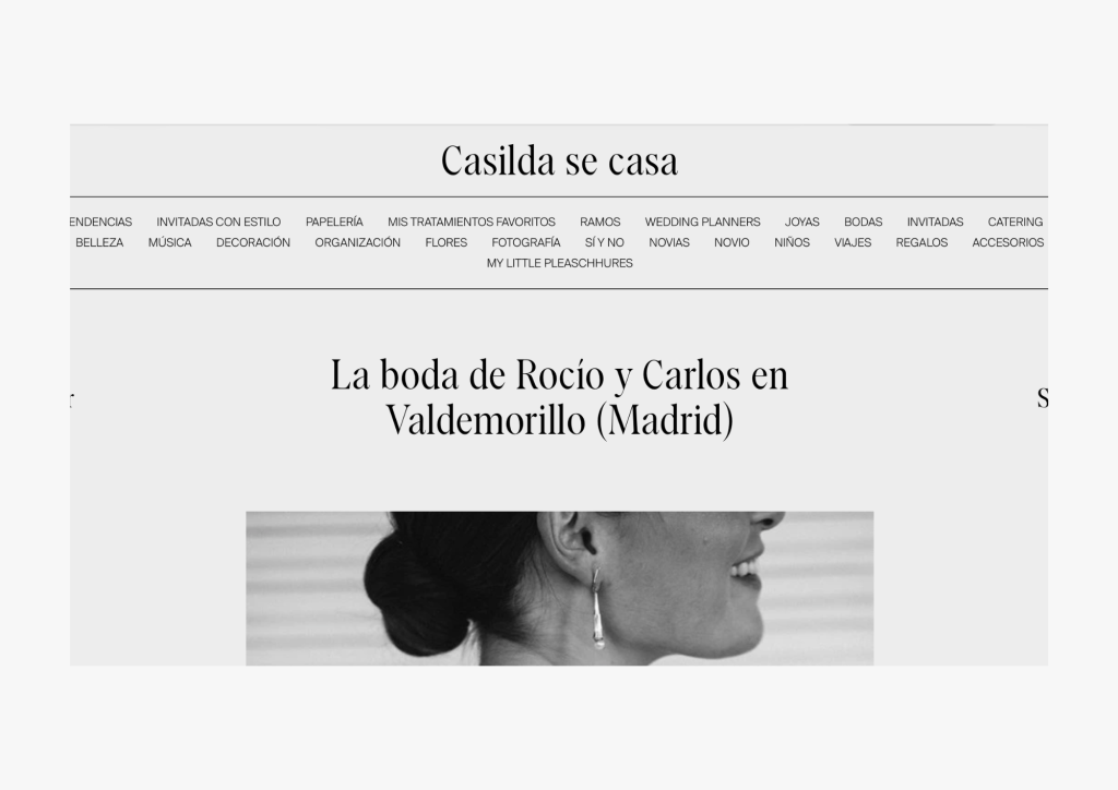 Horquillas de novia Petrïta en Casilda se Casa