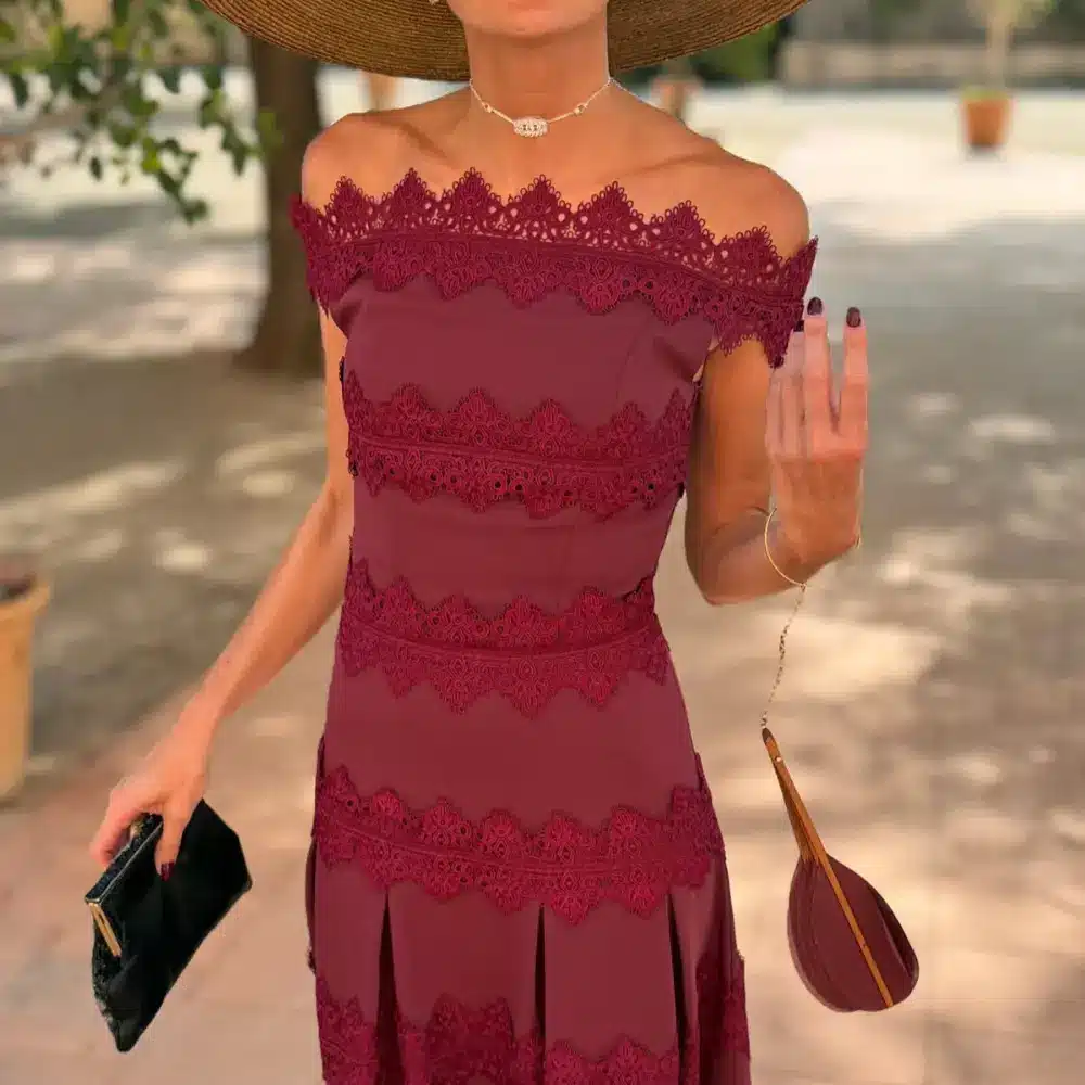 Miriam Garde look invitada boda